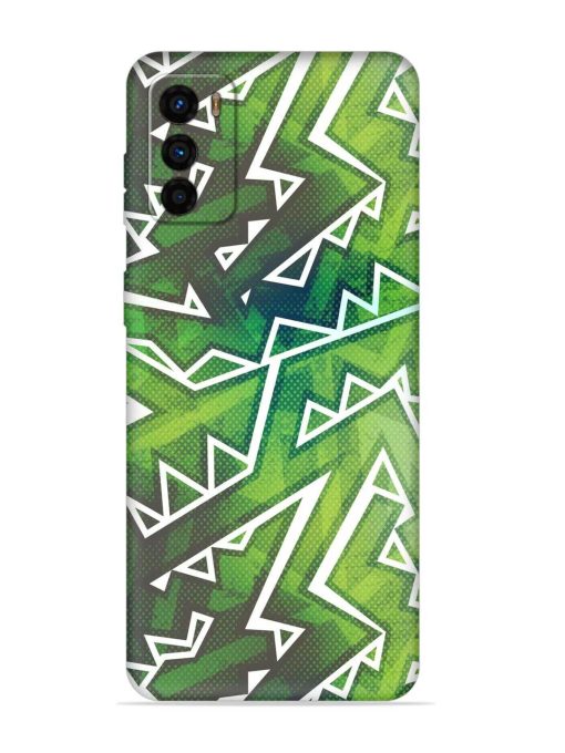 Green Graffiti Seamless Embossed Soft Silicone Case for Motorola Moto G42