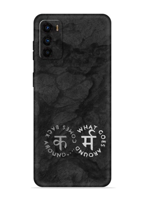 Karma Hindi Word Embossed Soft Silicone Case for Motorola Moto G42 Zapvi