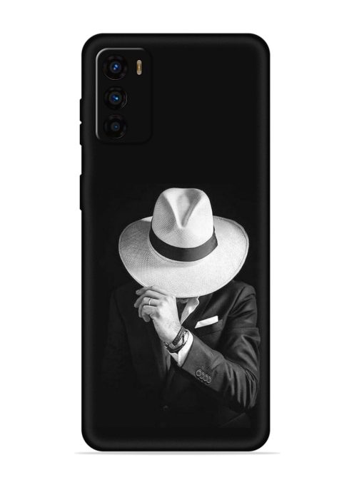 Men Under Hat Embossed Soft Silicone Case for Motorola Moto G42