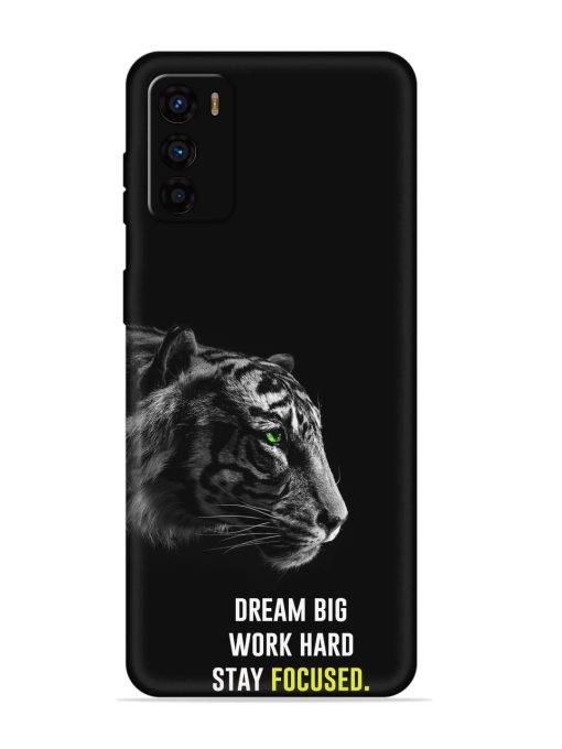 Dream Big Work Hard Embossed Soft Silicone Case for Motorola Moto G42 Zapvi