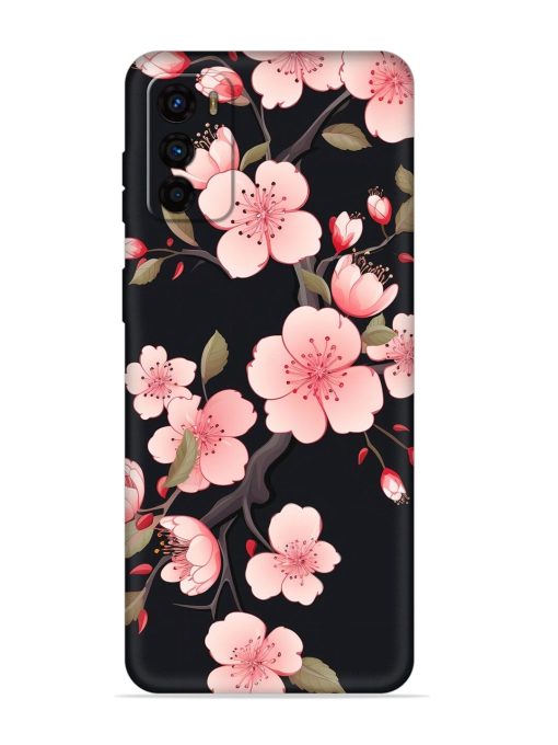 Cherry Blossom Embossed Soft Silicone Case for Motorola Moto G42 Zapvi