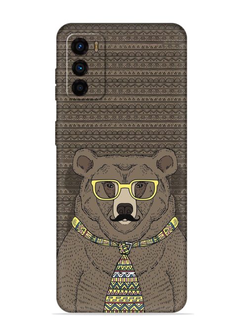 Grizzly Bear Embossed Soft Silicone Case for Motorola Moto G42 Zapvi