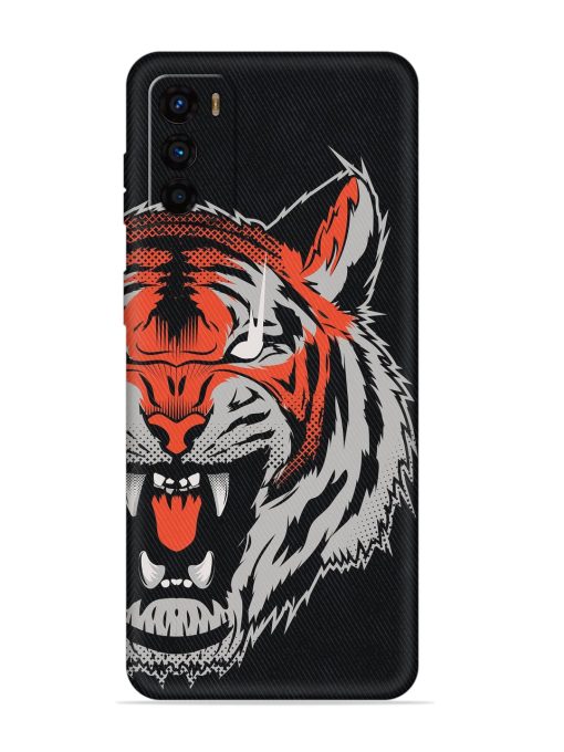 Tiger Aggression Embossed Soft Silicone Case for Motorola Moto G42 Zapvi