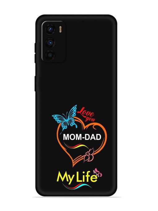 Love You Mom Dad Embossed Soft Silicone Case for Motorola Moto G42