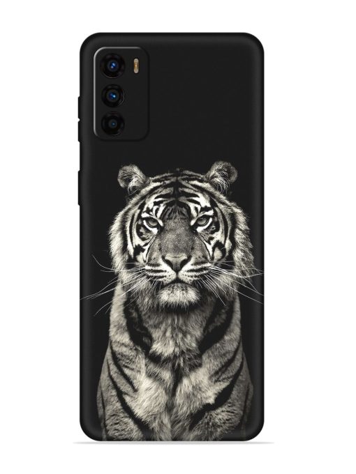 Tiger Art Embossed Soft Silicone Case for Motorola Moto G42 Zapvi