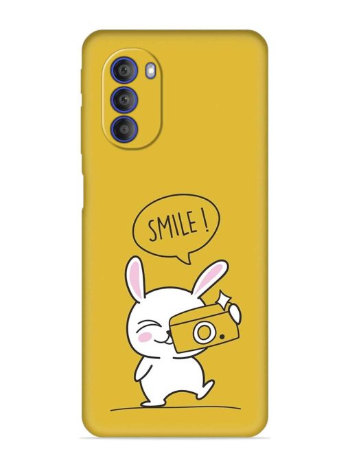 Hey Smile Please Embossed Soft Silicone Case for Motorola Moto G51 (5G) Zapvi