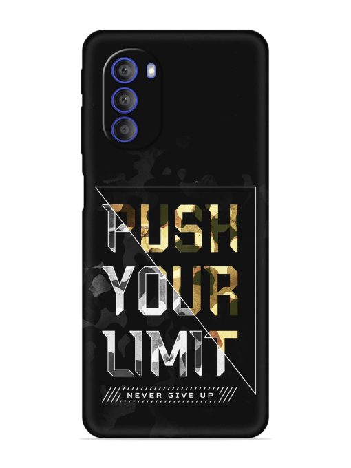 Push Your Limits Embossed Soft Silicone Case for Motorola Moto G51 (5G)