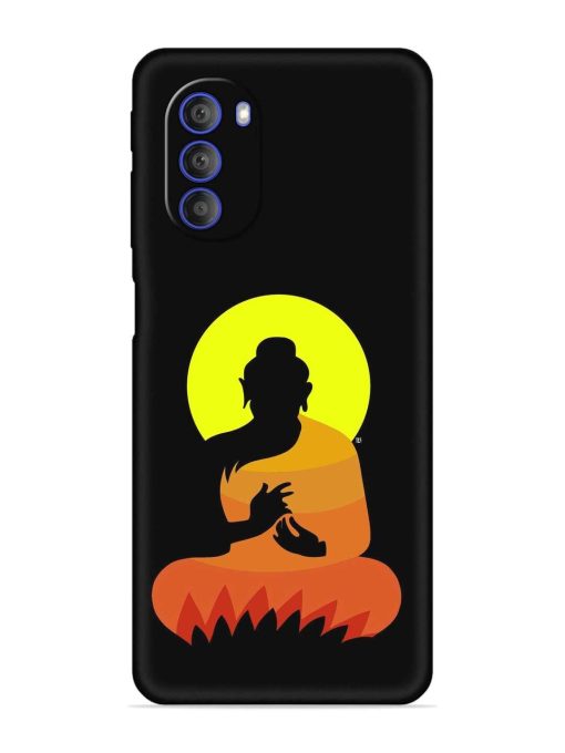 Buddha Art Black Embossed Soft Silicone Case for Motorola Moto G51 (5G) Zapvi