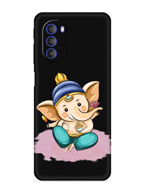 Bal Ganesh Vector Art Embossed Soft Silicone Case for Motorola Moto G51 (5G) Zapvi