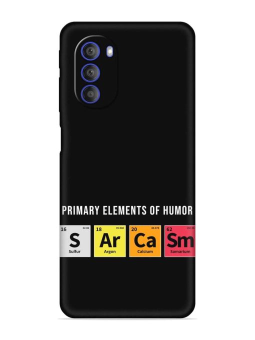 Primary Elements Humor Embossed Soft Silicone Case for Motorola Moto G51 (5G) Zapvi