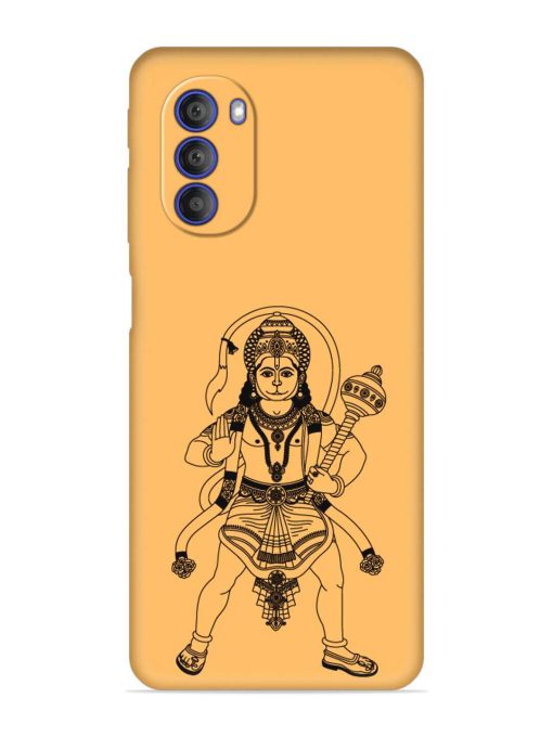 Indian God Hanuman Embossed Soft Silicone Case for Motorola Moto G51 (5G)