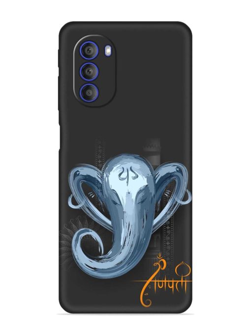 Illustration Lord Ganpati Embossed Soft Silicone Case for Motorola Moto G51 (5G)