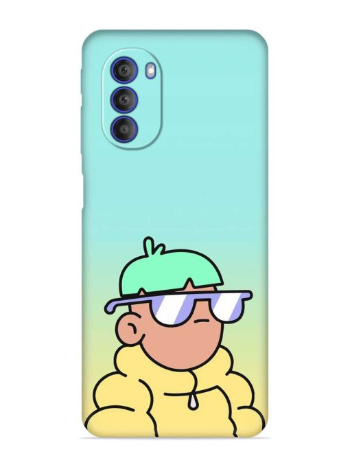 Doodles Cool Character Embossed Soft Silicone Case for Motorola Moto G51 (5G) Zapvi