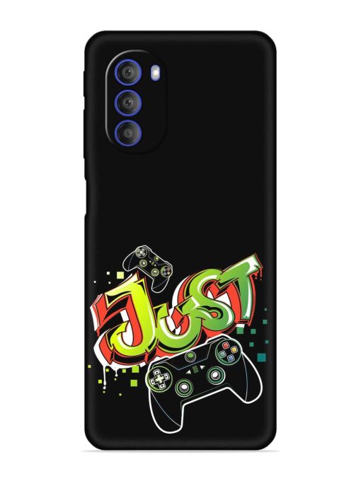 Graffiti Gamepad Illustration Embossed Soft Silicone Case for Motorola Moto G51 (5G) Zapvi