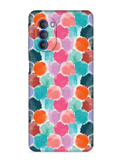 Colorful Seamless Pattern Embossed Soft Silicone Case for Motorola Moto G51 (5G) Zapvi