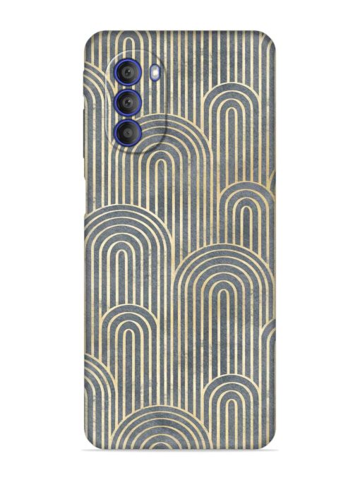 Art Deco Style Embossed Soft Silicone Case for Motorola Moto G51 (5G)