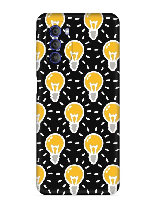 Light Bulb Seamless Embossed Soft Silicone Case for Motorola Moto G51 (5G) Zapvi