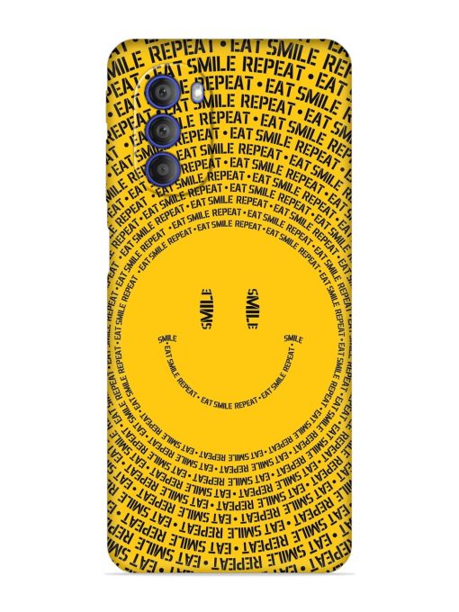 Smiley Embossed Soft Silicone Case for Motorola Moto G51 (5G) Zapvi