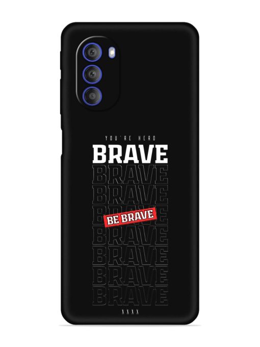 Be Brave Embossed Soft Silicone Case for Motorola Moto G51 (5G) Zapvi