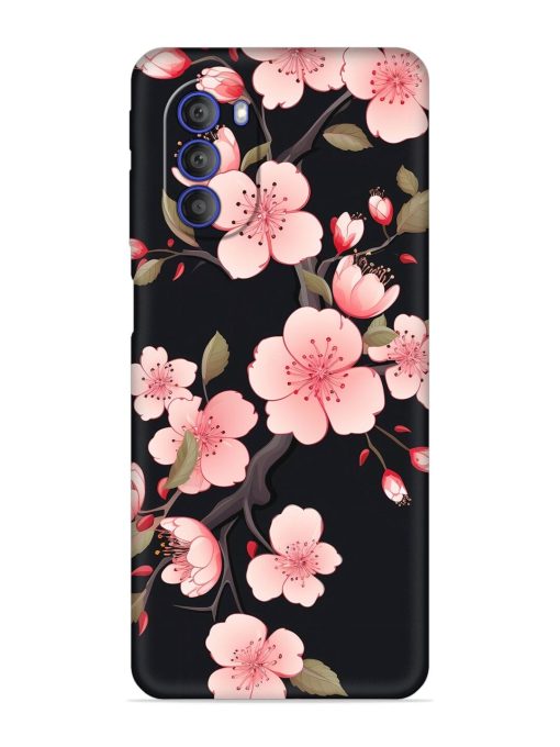 Cherry Blossom Embossed Soft Silicone Case for Motorola Moto G51 (5G) Zapvi