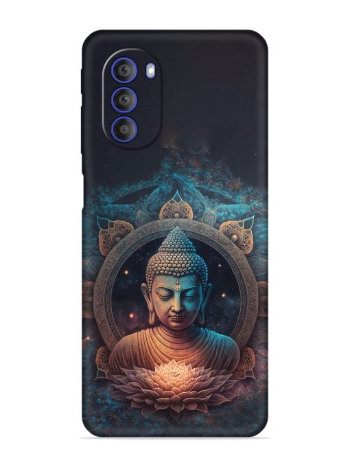 Gautam Buddha Embossed Soft Silicone Case for Motorola Moto G51 (5G) Zapvi