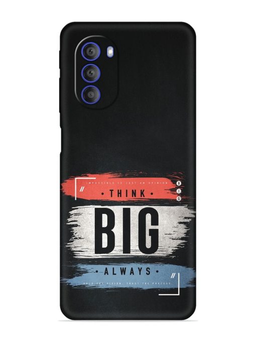 Think Big Always Embossed Soft Silicone Case for Motorola Moto G51 (5G)