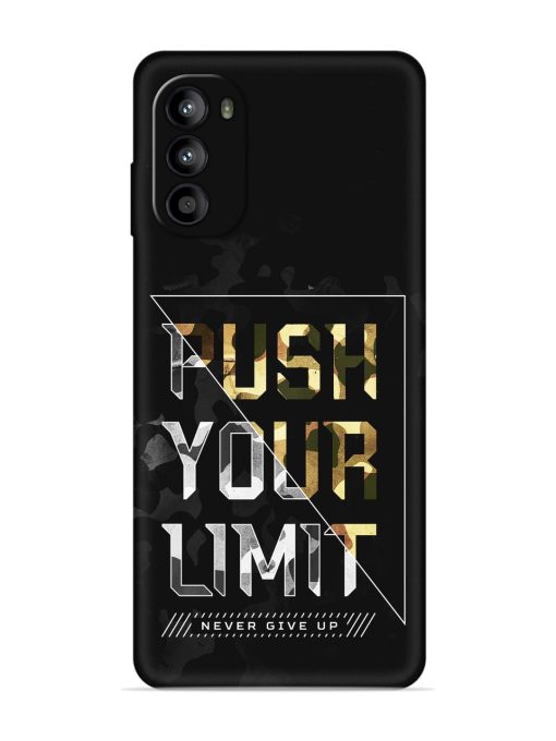 Push Your Limits Embossed Soft Silicone Case for Motorola Moto G52 Zapvi