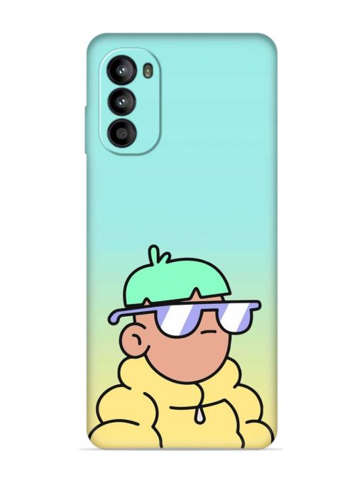 Doodles Cool Character Embossed Soft Silicone Case for Motorola Moto G52 Zapvi