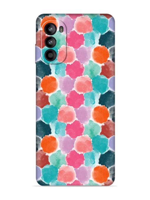 Colorful Seamless Pattern Embossed Soft Silicone Case for Motorola Moto G52 Zapvi