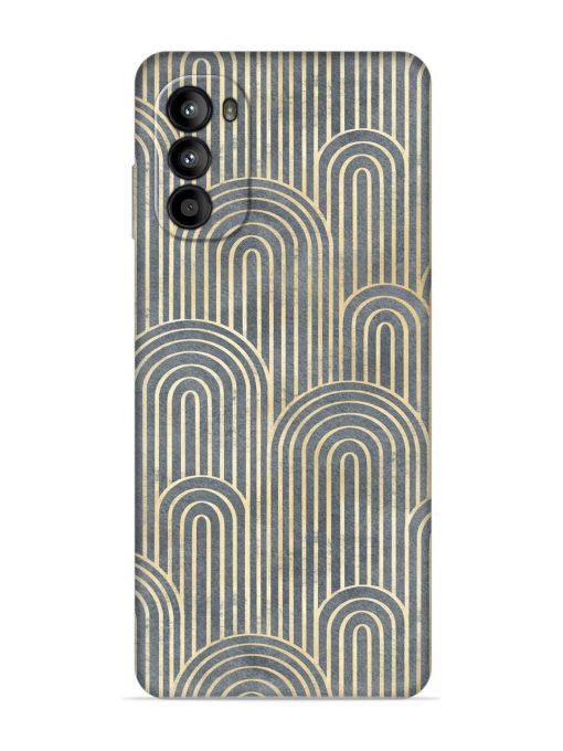 Art Deco Style Embossed Soft Silicone Case for Motorola Moto G52 Zapvi