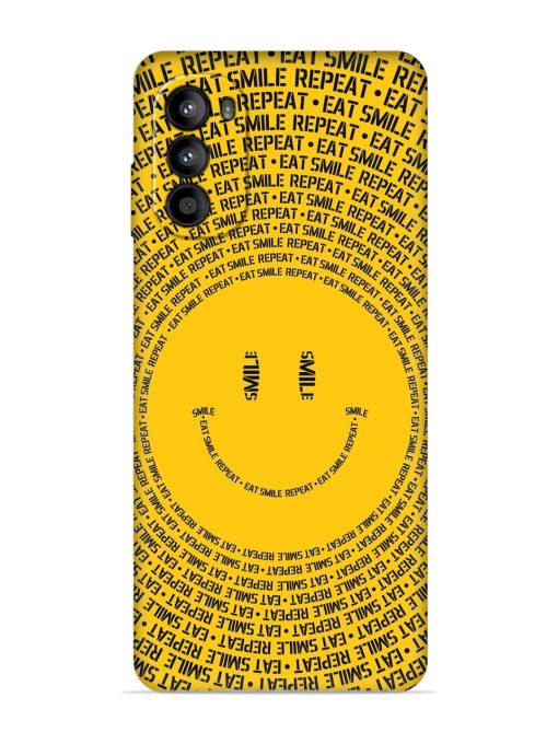 Smiley Embossed Soft Silicone Case for Motorola Moto G52 Zapvi