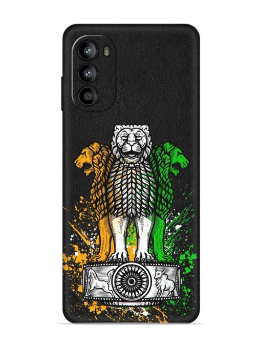 Pillars Of Ashoka Embossed Soft Silicone Case for Motorola Moto G52 Zapvi