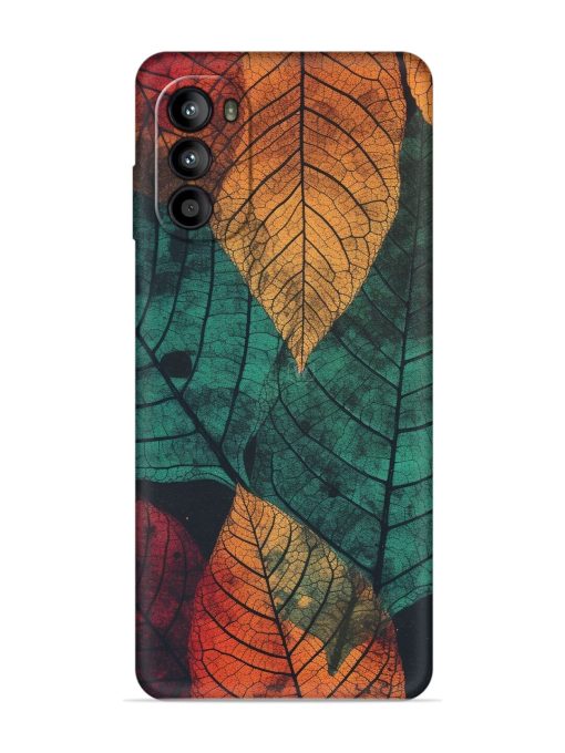 Leaves Artwork Embossed Soft Silicone Case for Motorola Moto G52 Zapvi