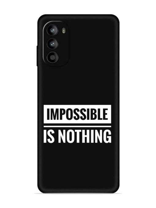 Impossible Is Nothing Embossed Soft Silicone Case for Motorola Moto G52 Zapvi