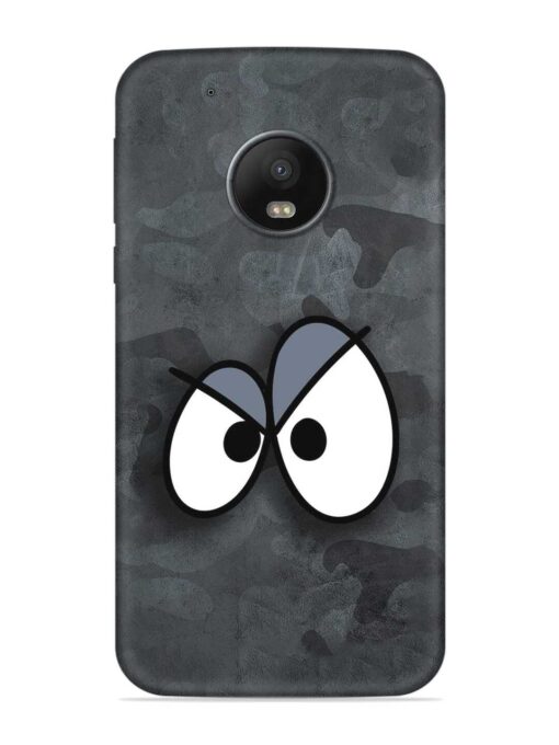 Big Eyes Night Mode Embossed Soft Silicone Case for Motorola Moto G5 Plus Zapvi