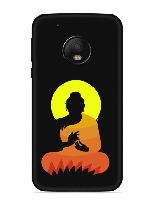 Buddha Art Black Embossed Soft Silicone Case for Motorola Moto G5 Plus Zapvi