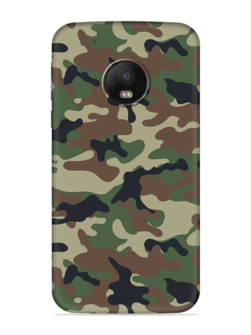 Army Military Camouflage Dark Green Embossed Soft Silicone Case for Motorola Moto G5 Plus Zapvi