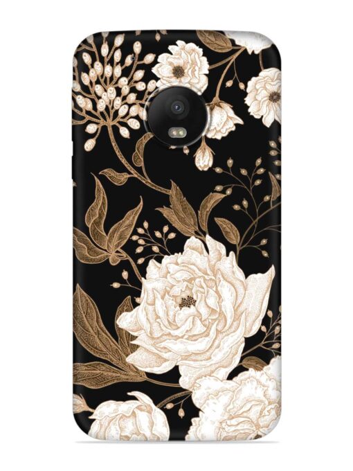 Peonies Roses Floral Embossed Soft Silicone Case for Motorola Moto G5 Plus Zapvi