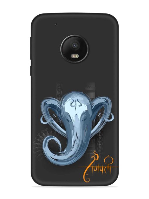 Illustration Lord Ganpati Embossed Soft Silicone Case for Motorola Moto G5 Plus