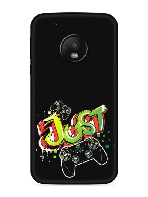 Graffiti Gamepad Illustration Embossed Soft Silicone Case for Motorola Moto G5 Plus