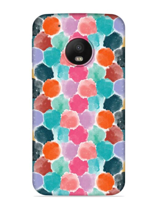 Colorful Seamless Pattern Embossed Soft Silicone Case for Motorola Moto G5 Plus Zapvi