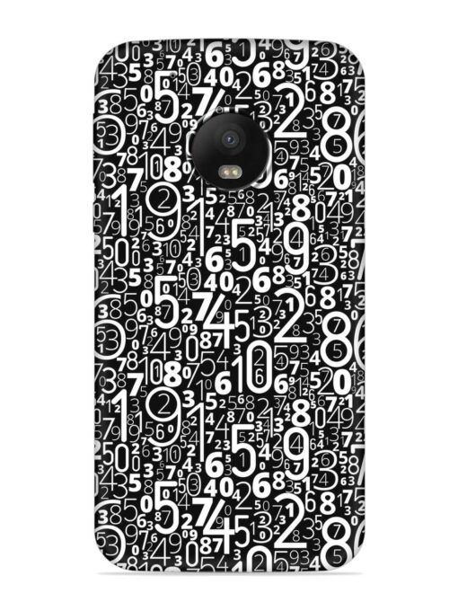 Many Numbers Different Embossed Soft Silicone Case for Motorola Moto G5 Plus