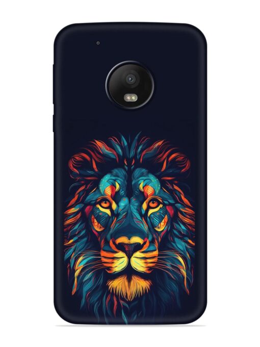 Colorful Lion Embossed Soft Silicone Case for Motorola Moto G5 Plus Zapvi