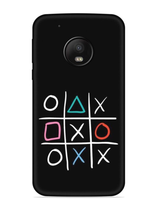 Super Neon Tic-Tac-Toe Embossed Soft Silicone Case for Motorola Moto G5 Plus Zapvi