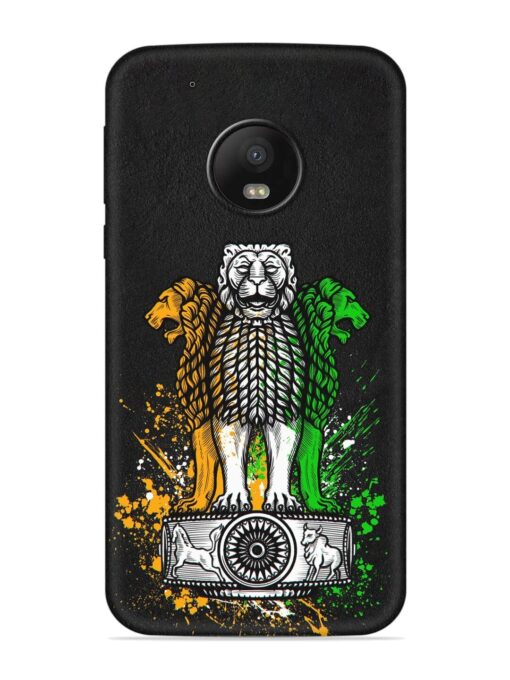 Pillars Of Ashoka Embossed Soft Silicone Case for Motorola Moto G5 Plus Zapvi