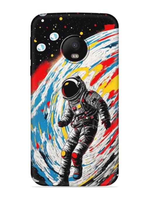 Astronaut Art Embossed Soft Silicone Case for Motorola Moto G5 Plus Zapvi