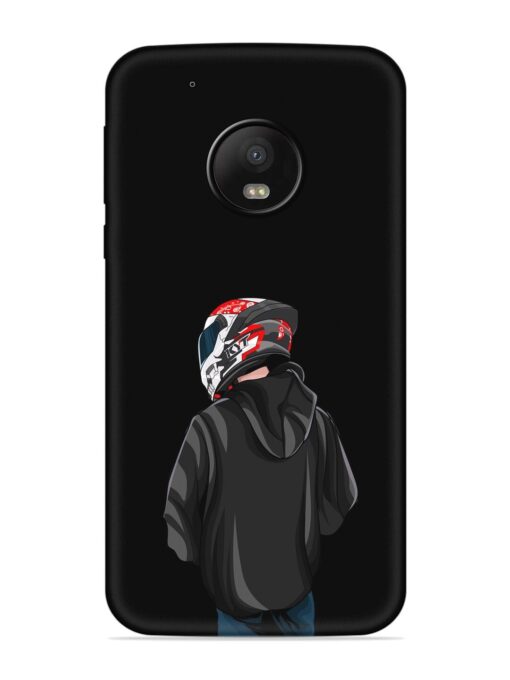 Motorcycle Rider Embossed Soft Silicone Case for Motorola Moto G5 Plus