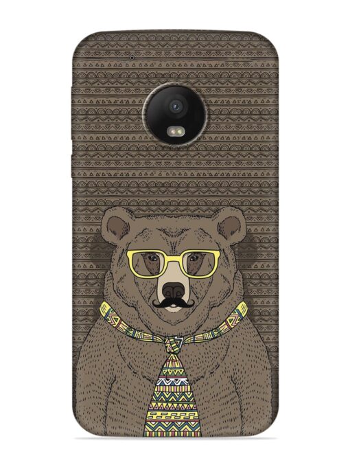 Grizzly Bear Embossed Soft Silicone Case for Motorola Moto G5 Plus Zapvi