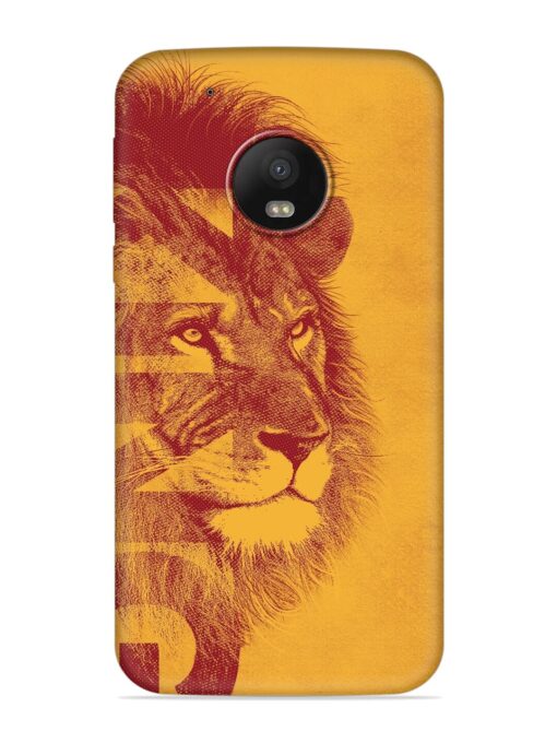 Gold Lion Crown Art Embossed Soft Silicone Case for Motorola Moto G5 Plus Zapvi