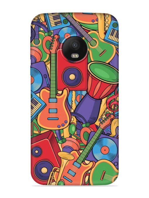 Colorful Music Art Embossed Soft Silicone Case for Motorola Moto G5 Plus Zapvi